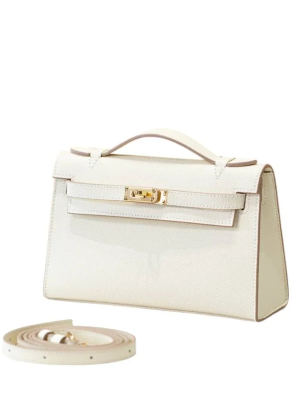 The Kinsley Mini Clutch - Vanilla -